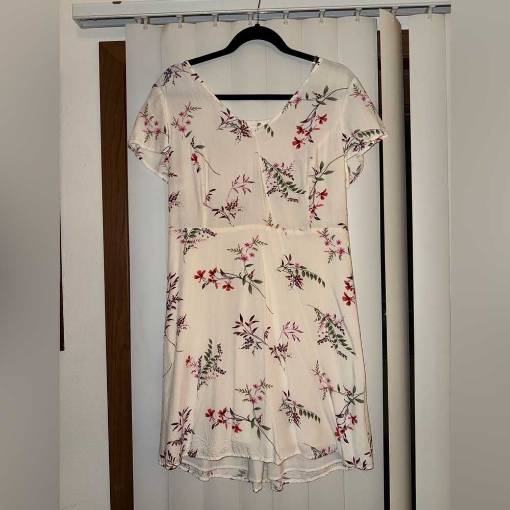 Old Navy Cream Floral Mini Dress